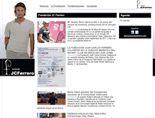 Tablet Screenshot of fundacion.juancarlosferrero.com